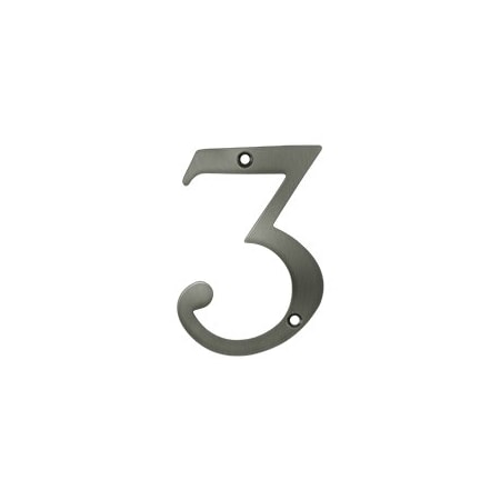 Deltana RN4-3U15A 4 House Number Antique Nickel, 10PK RN4-3U15A-XCP10